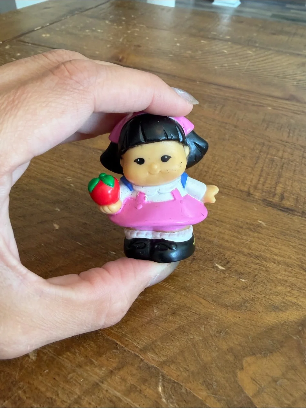 Fisher Price Little People Sonya with Apple as is